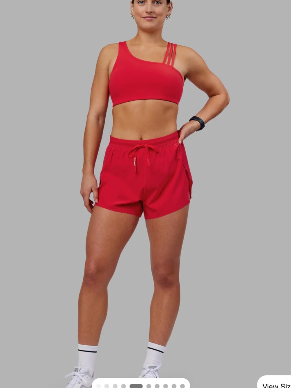 LSKD Accelerate 3" High Rise Running Short Scarlet Red Large NWT - Picture 5 of 12